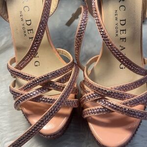 Marc Defang Women's Sparkling Peach Heels